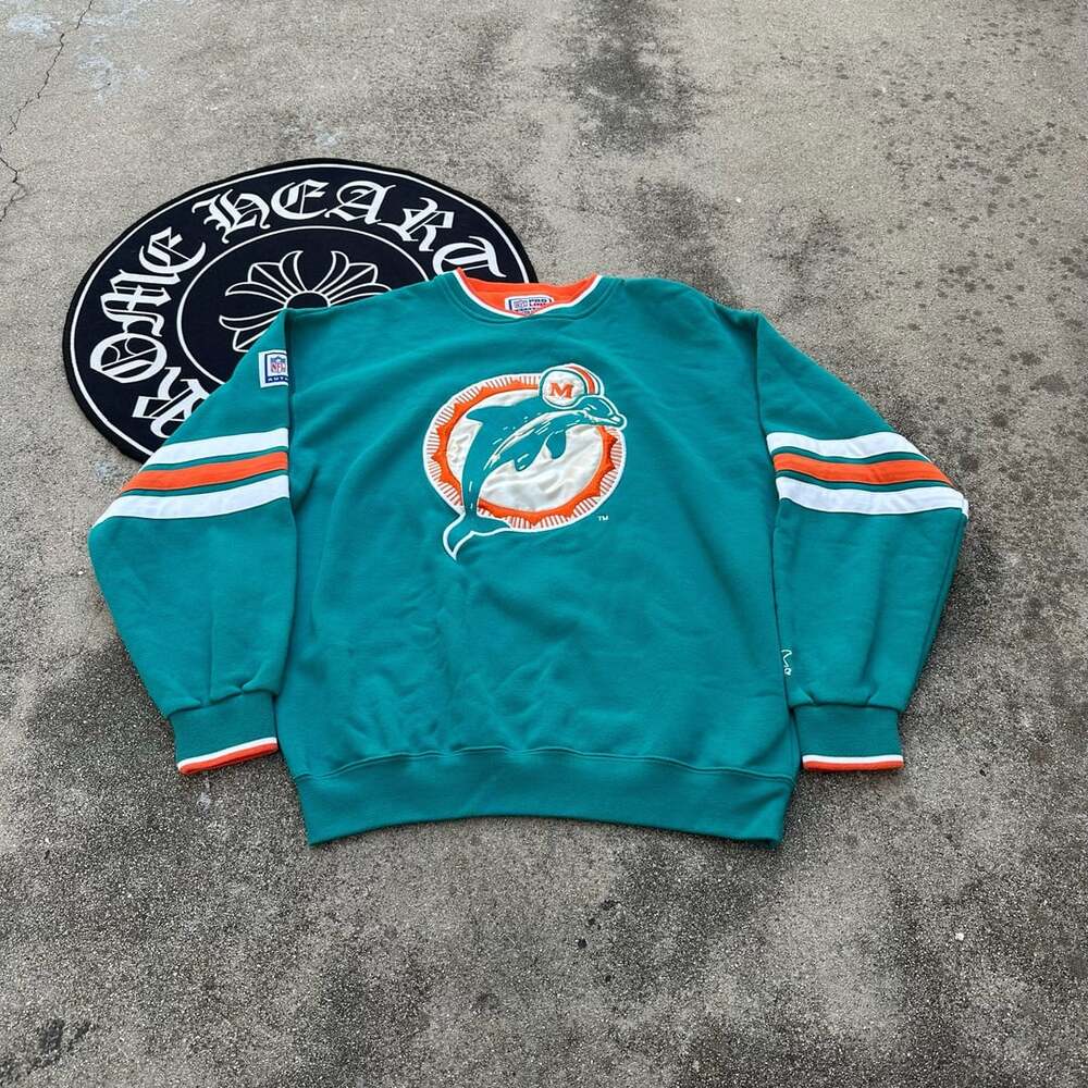 Vintage 90s Starter NFL Pro Line Miami Dolphins Embroidered Sweatshirt